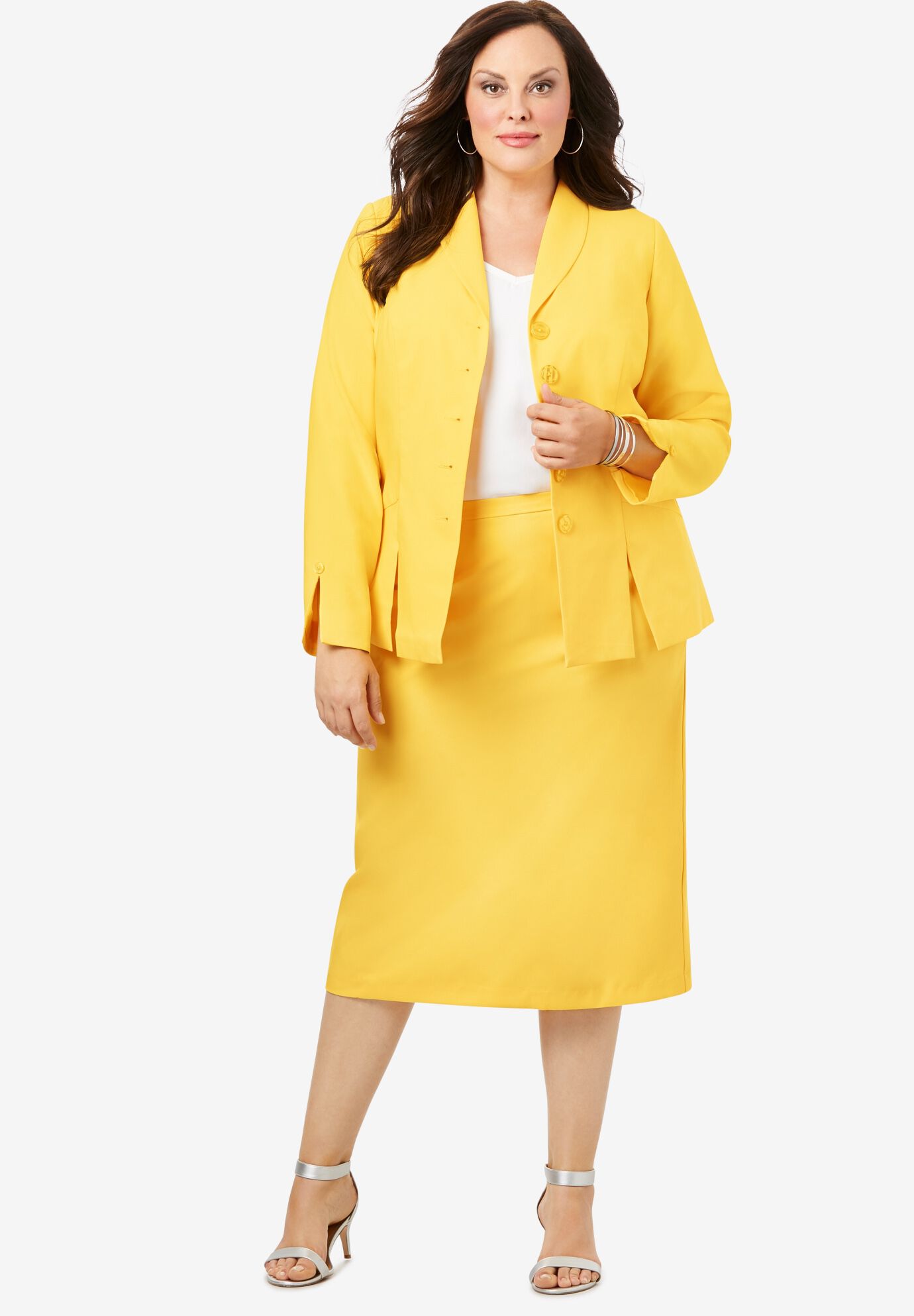 plus size skirt suits clearance