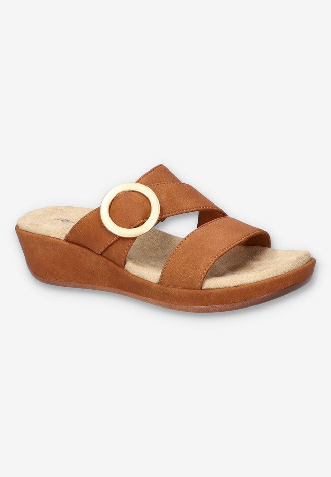 Mina Wedge Sandal, TAN, hi-res image number 0