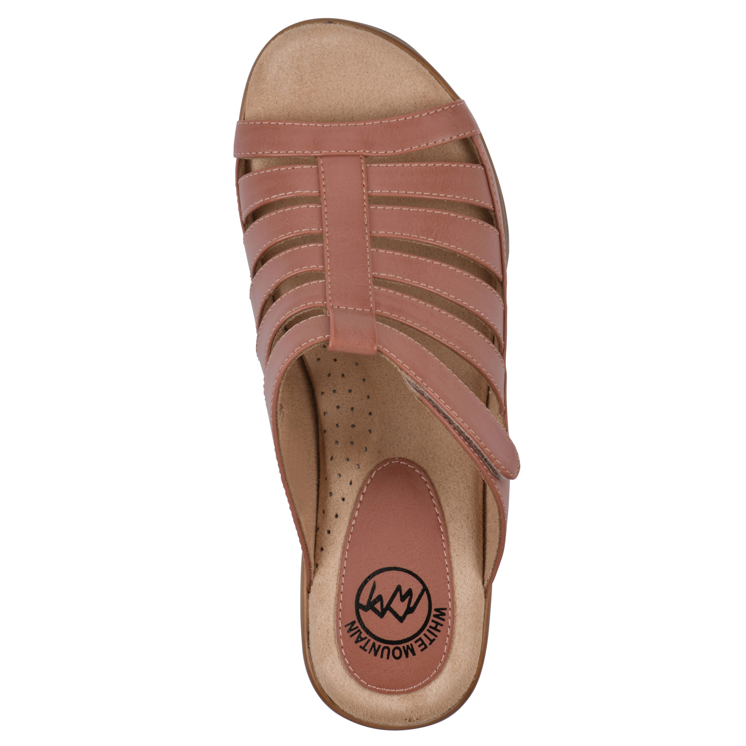 Valencia Slip-On Clog Sandal, ROSEWOOD SMOOTH, alternate image number 4