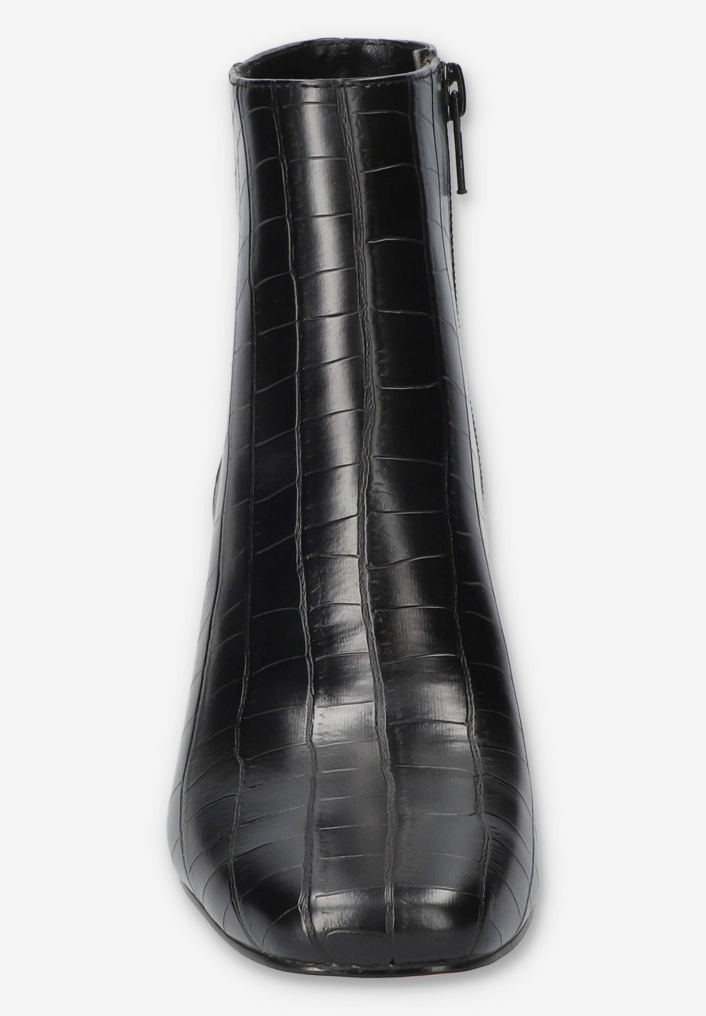 Wilma Square Toe Ankle Boot, BLACK CROCO, alternate image number 3