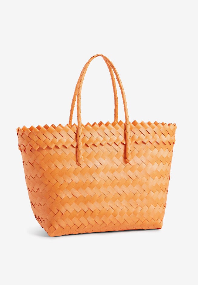 Woven Tote, ORANGE, hi-res image number 0