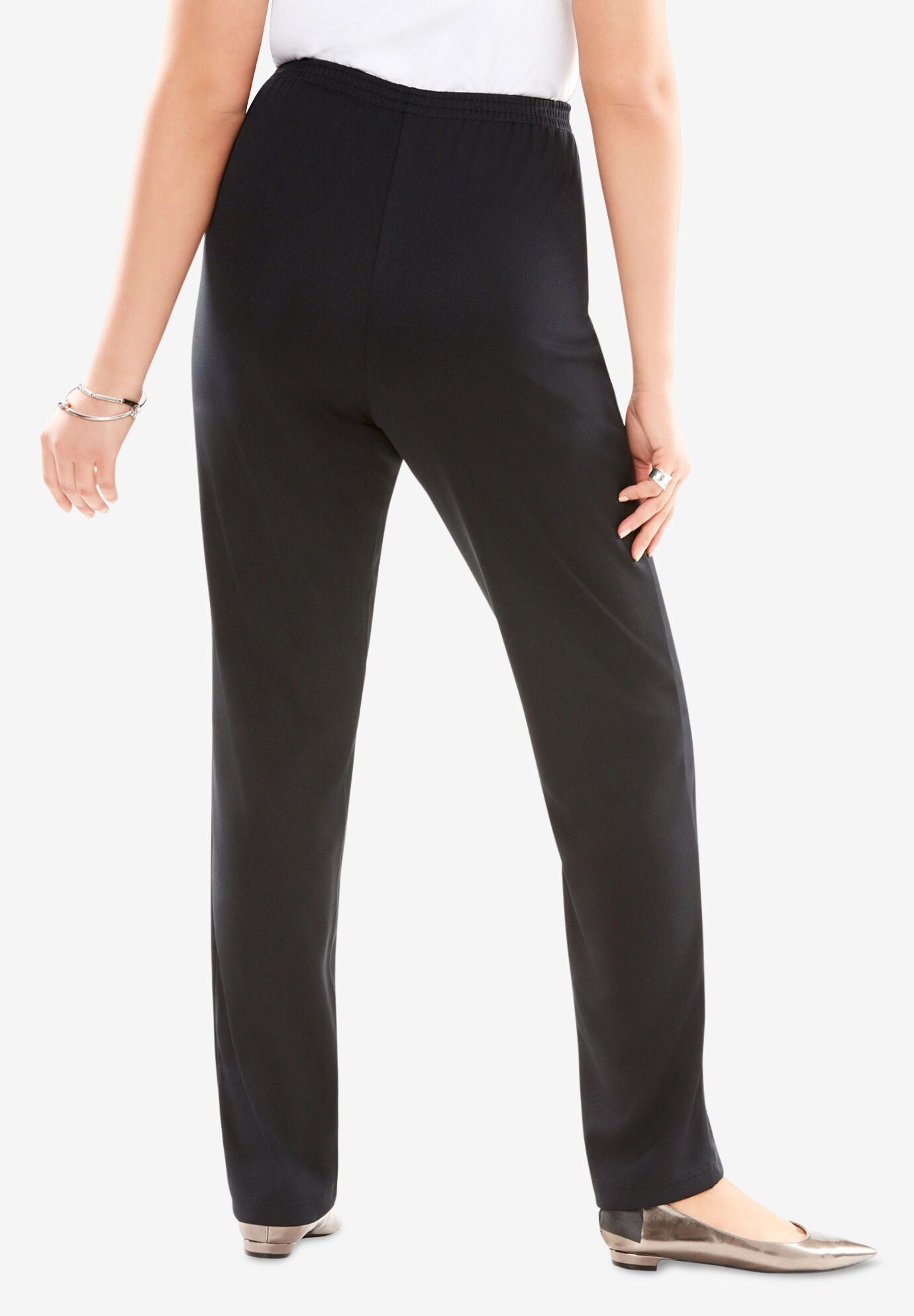 Crease Front Knit Pant, DARK BERRY, on-hover image number 1