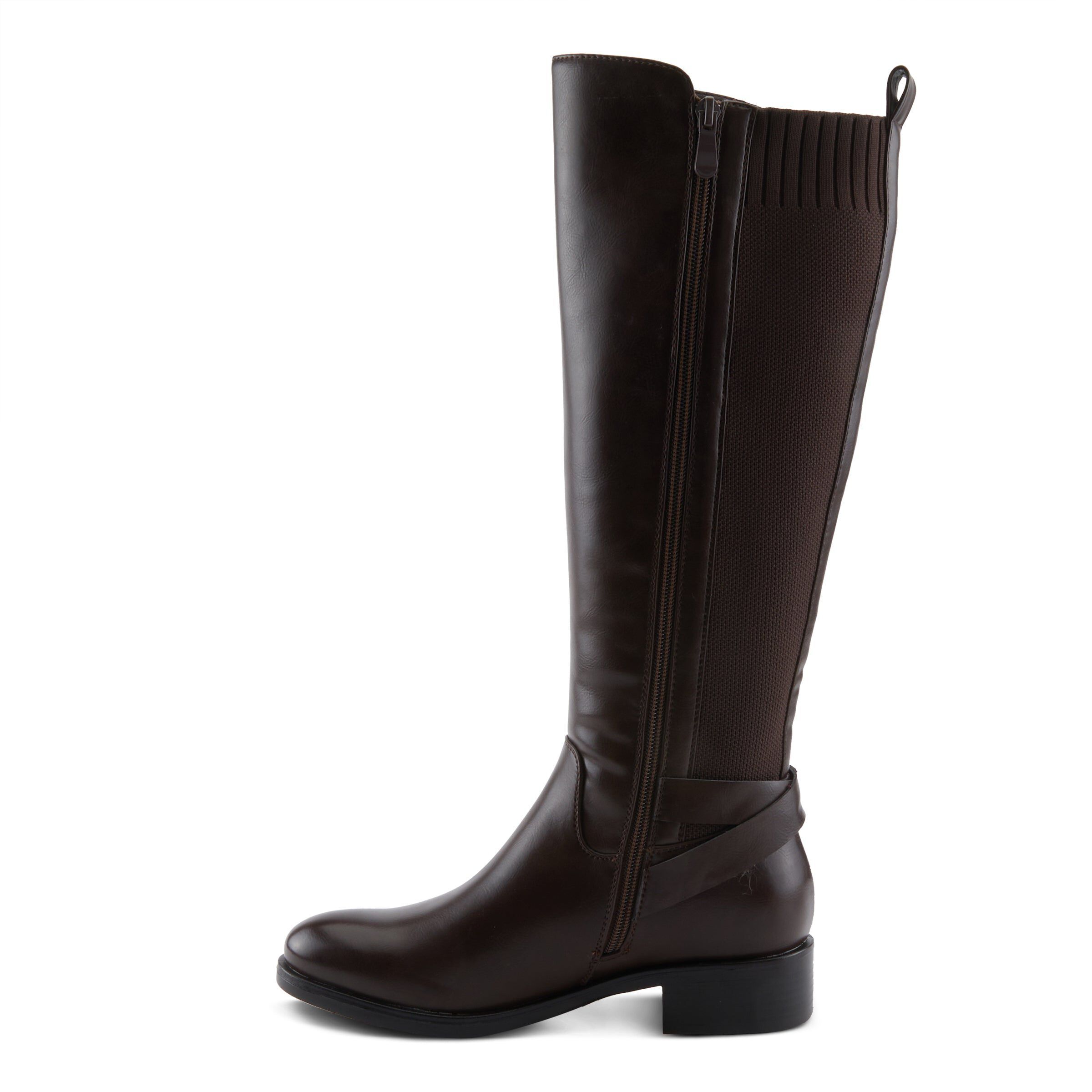 Papina Knee High Tall Boot, DARK BROWN, alternate image number 2