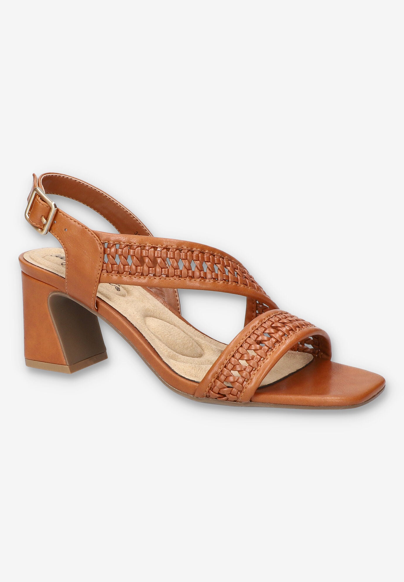 Rowan Square Toe Block Heel Sandal, TAN, hi-res image number 0