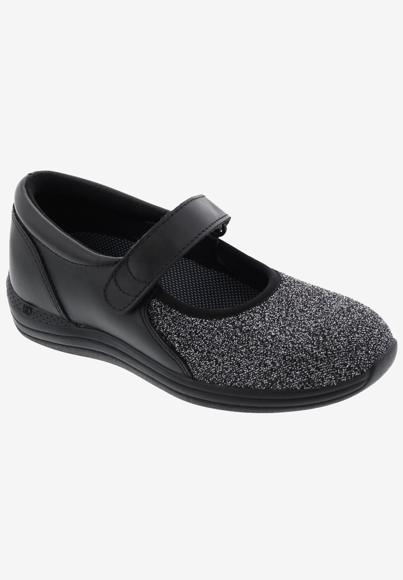Magnolia Mary Jane Flat, BLACK LUREX STRETCH, hi-res image number 0