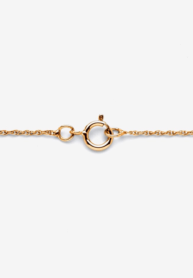 1.25 Tcw "Cz In Motion" Drop Necklace 14K Gold-Plated Sterling Silver, , on-hover image number 1