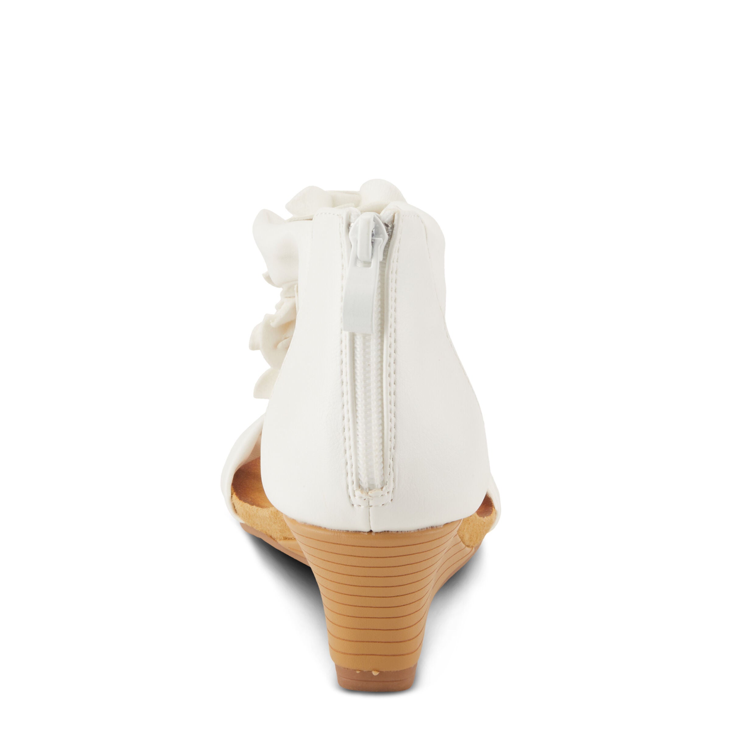 Harlequin T-Strap Sandal, WHITE, alternate image number 4