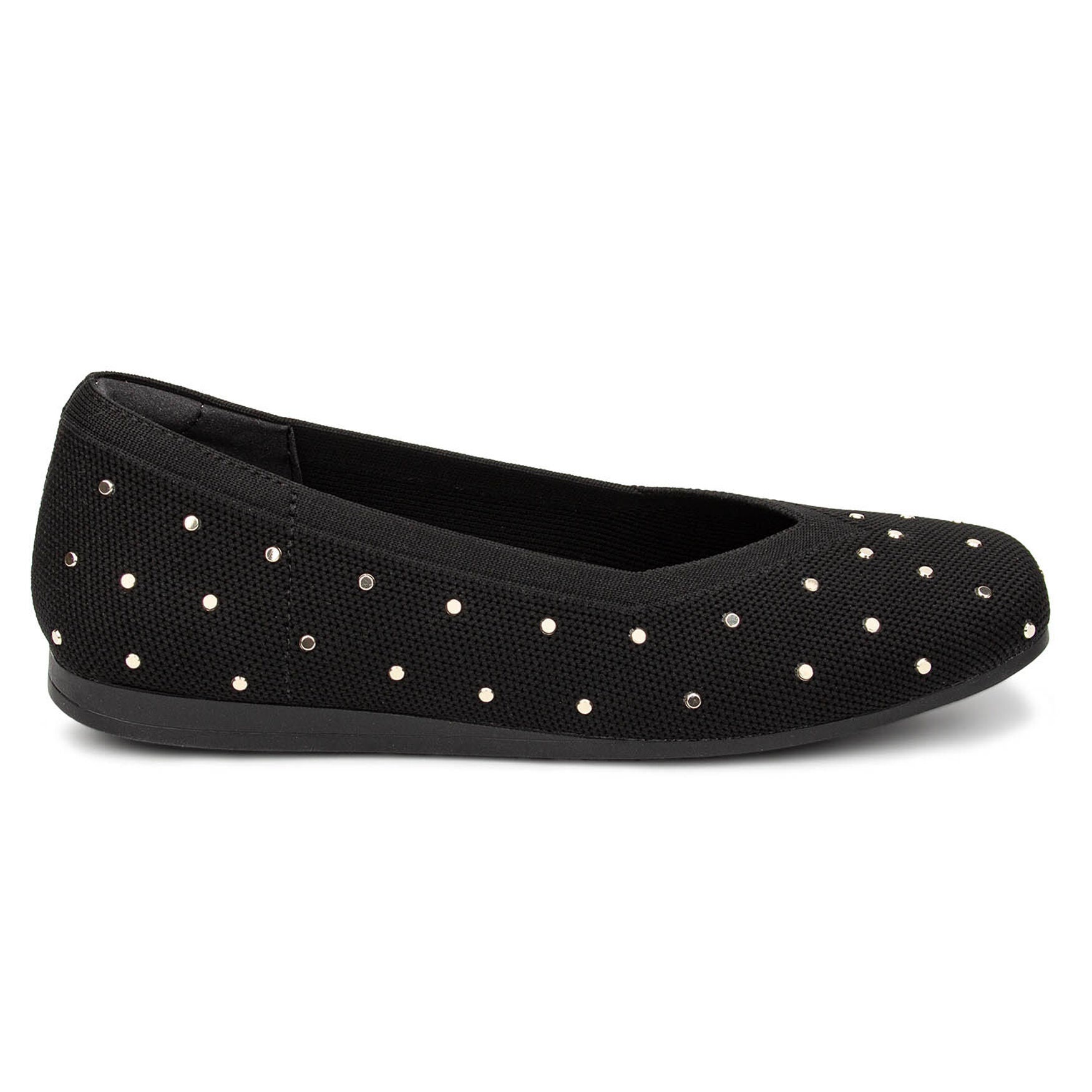 Niki Stretch Knit Flat, BLACK KNIT STUDS, alternate image number 2