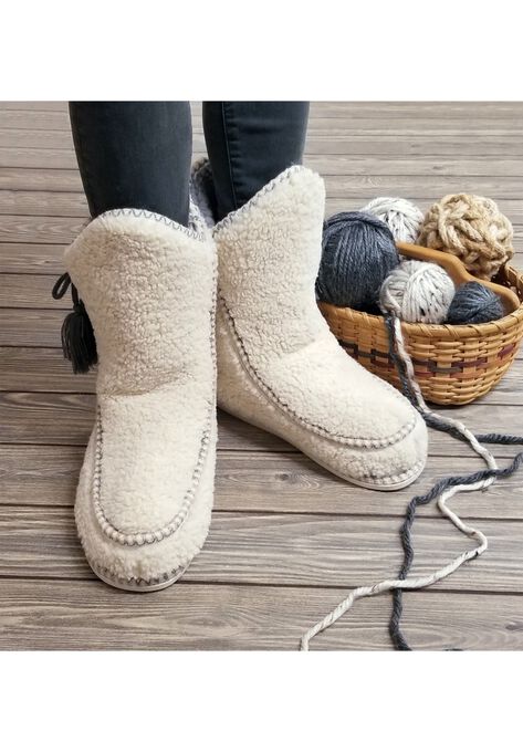 Berber Mocassin Boot Slippers, , alternate image number null