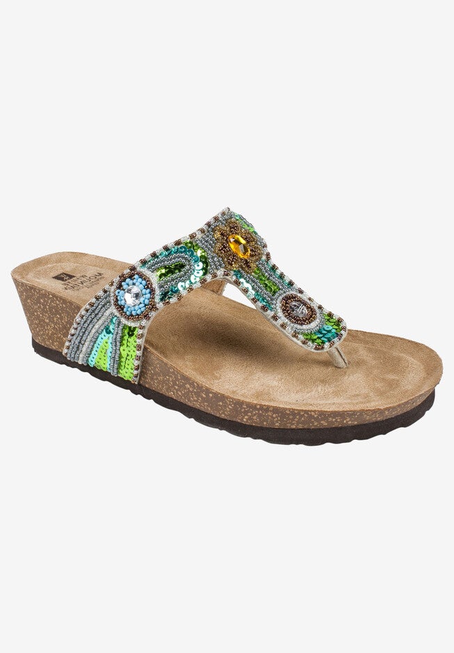 Bluejay Sandal , BEIGE MULTI, hi-res image number null