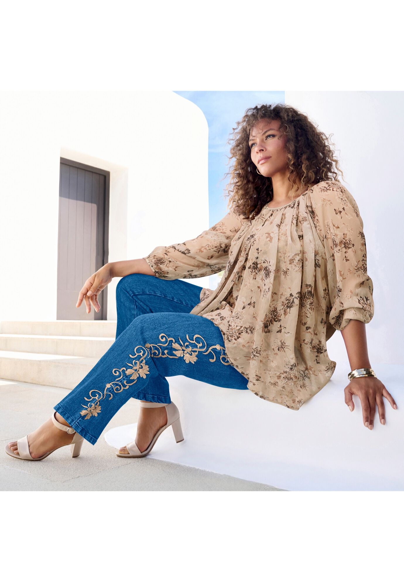 Plus Size Whitney Jean with Invisible Stretch&reg;, , alternate image number 5