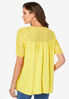 Lace Notch-Neck Tunic, , on-hover image number null