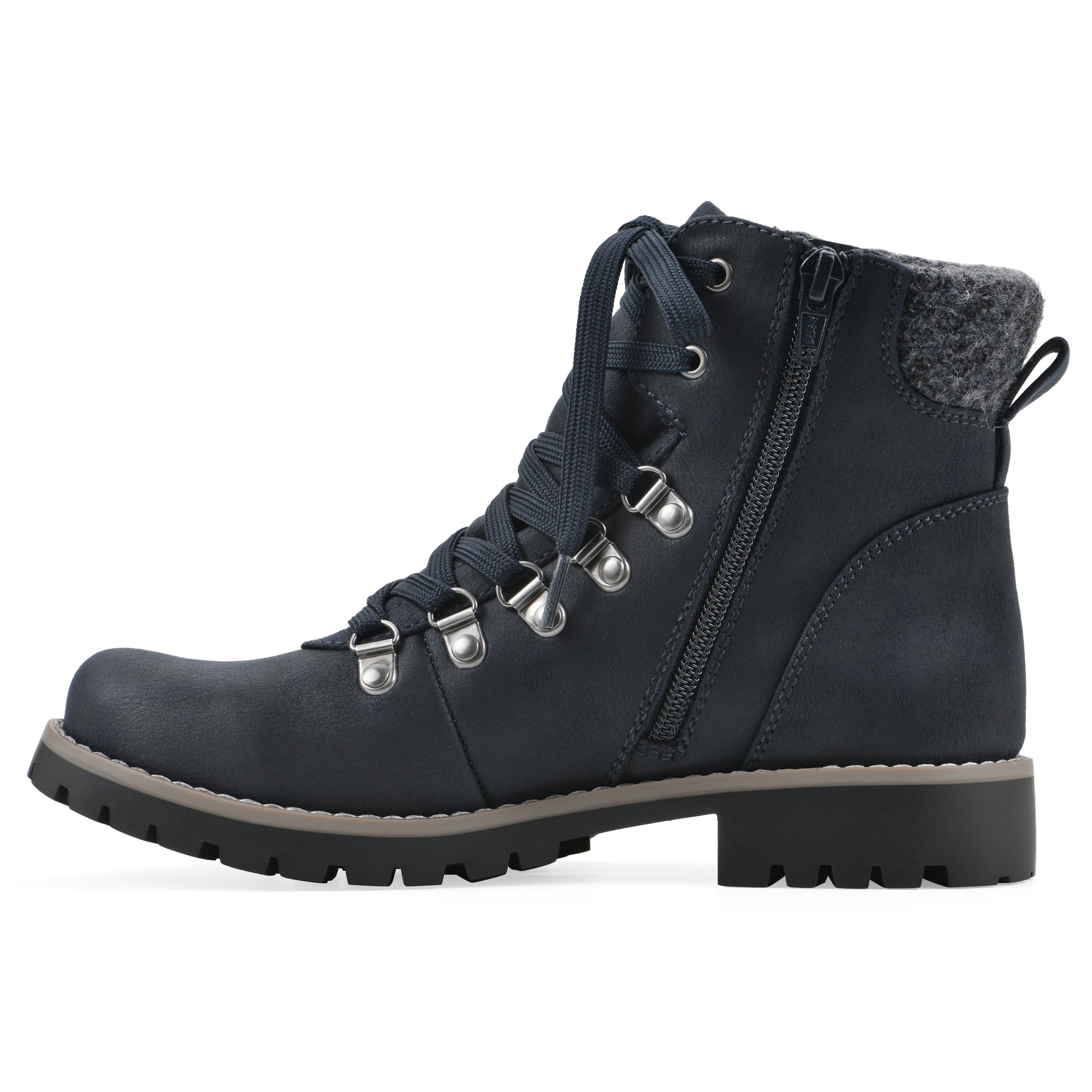 Primed Lace-Up Bootie, DARK NAVY, alternate image number 3