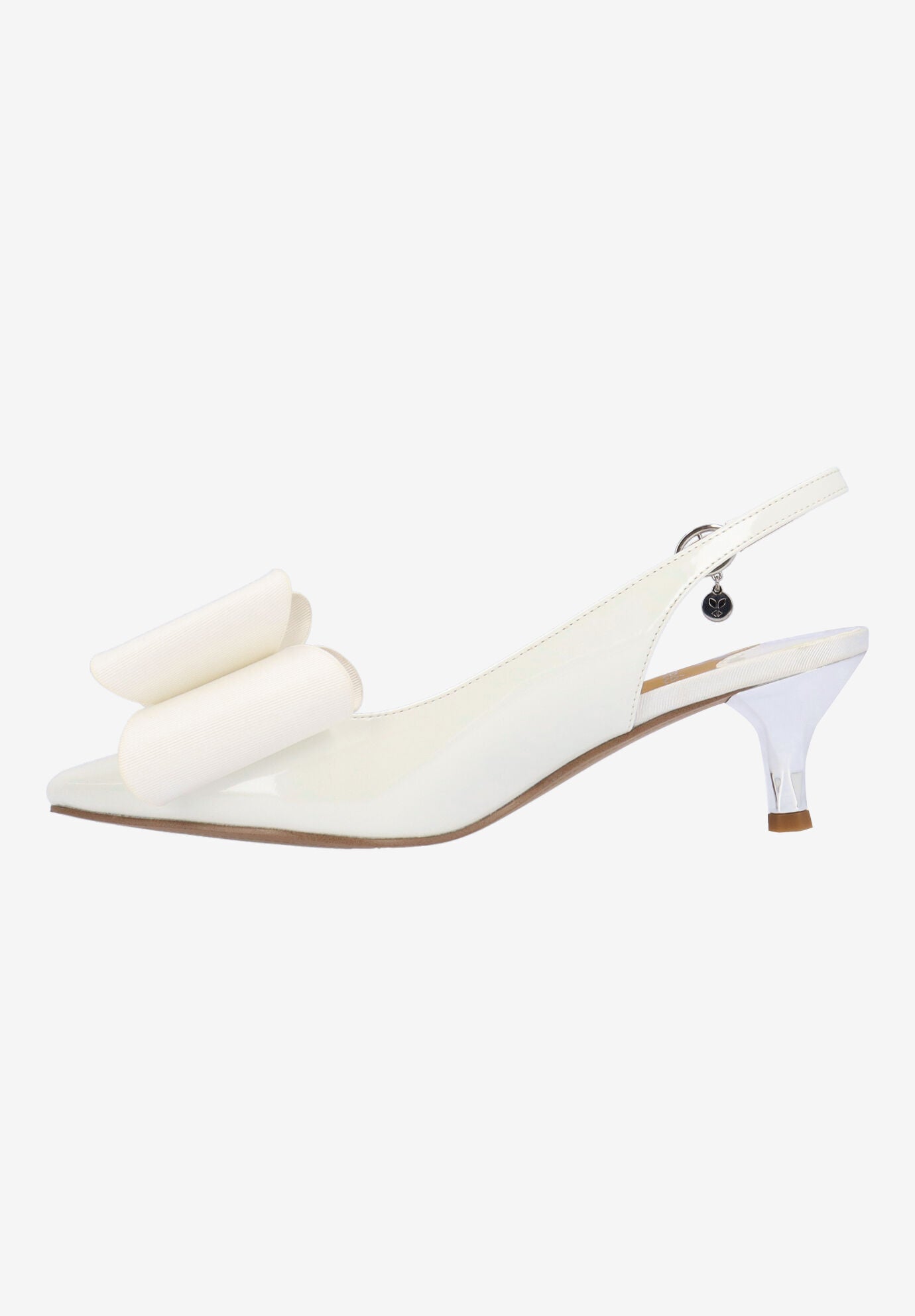 Delmare Sling Back Pump, WHITE, alternate image number 4