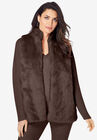 Faux-Fur Cardigan, CHOCOLATE, hi-res image number null