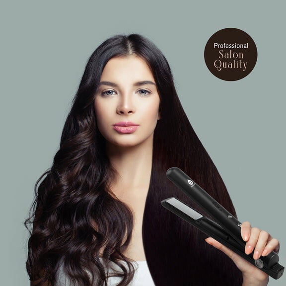 Rechargeable Cordless Hair Strightener, BLACK, alternate image number 2