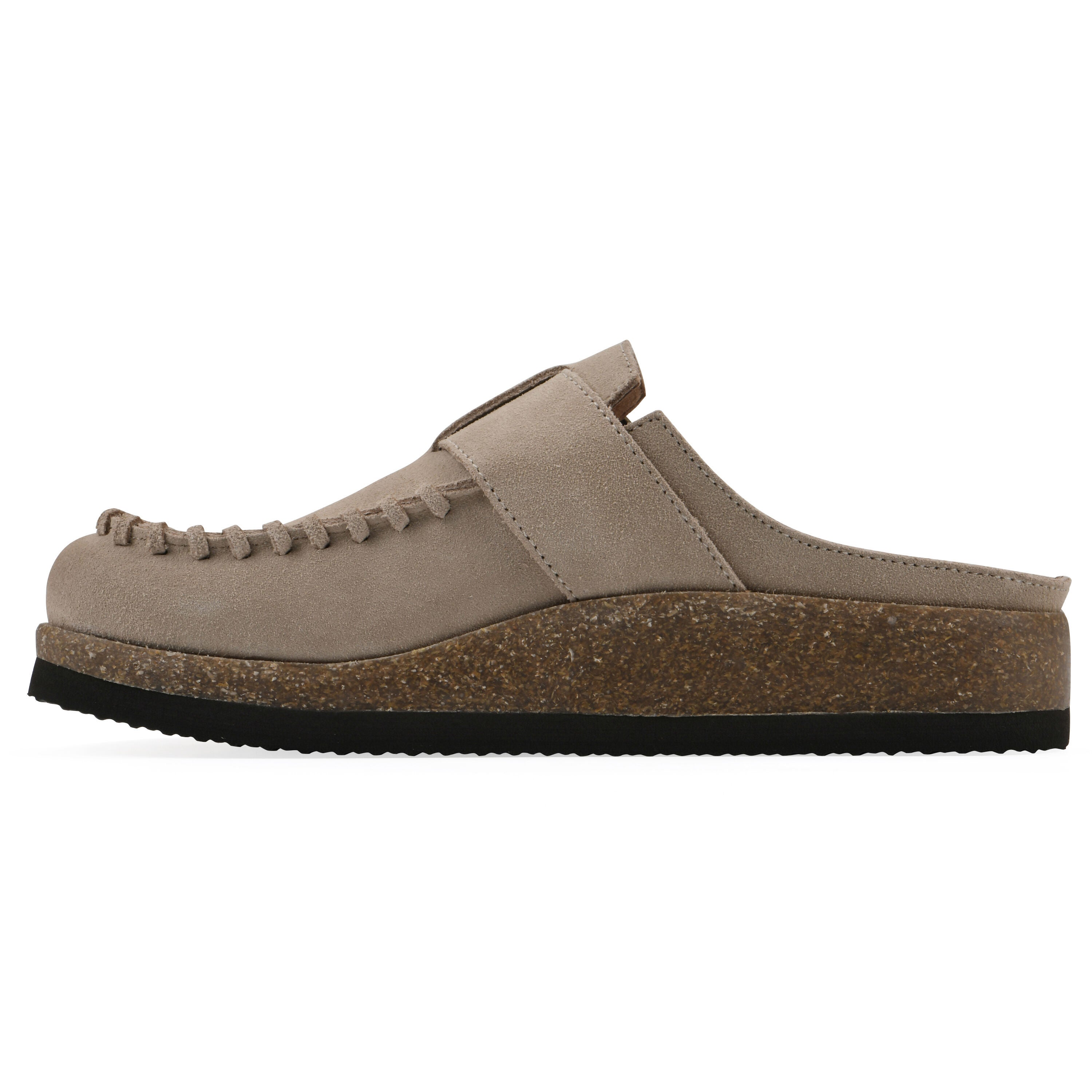 Bayberry Footbeds Clog, SANDAL WOOD SUEDE, alternate image number 3