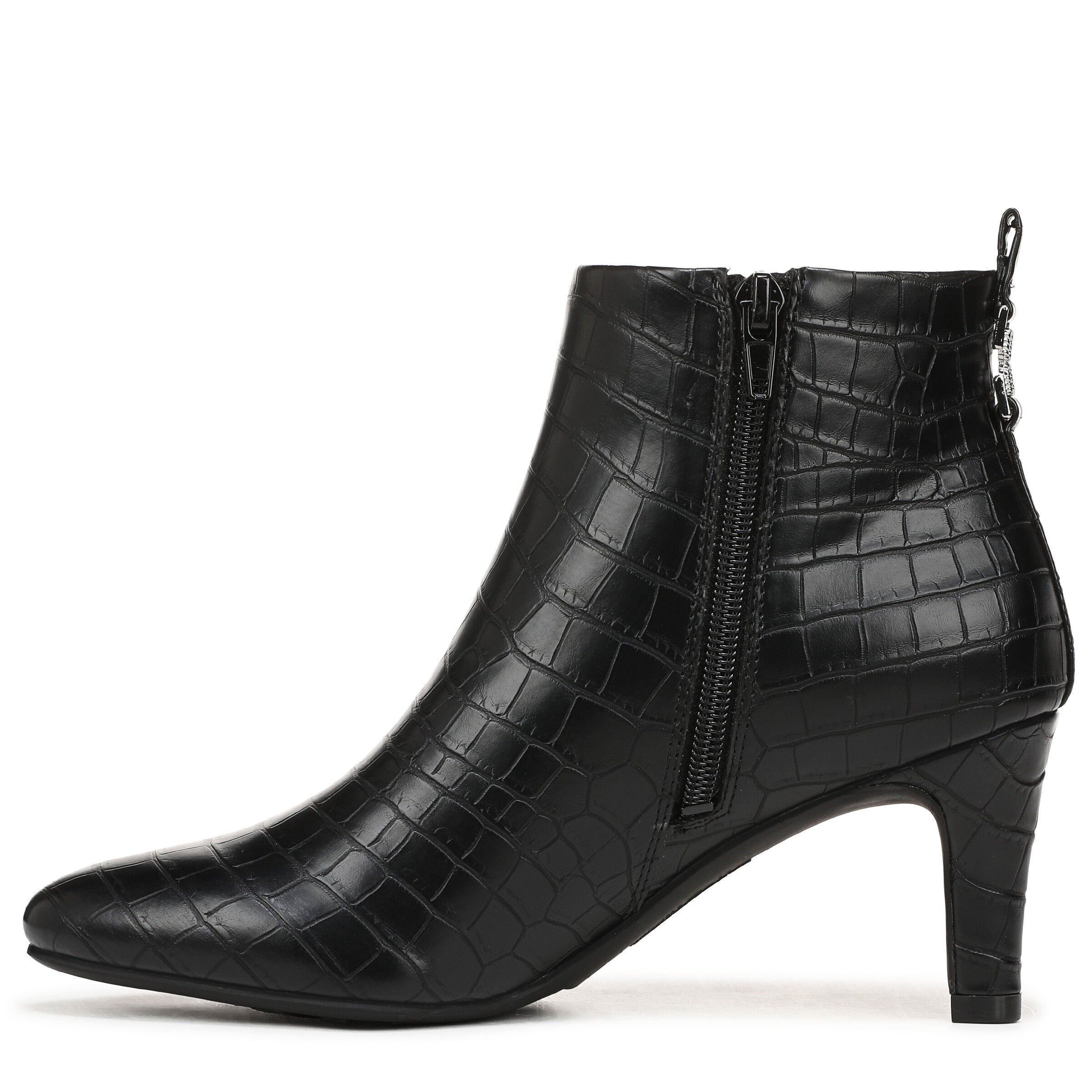 Glow Ankle Boot, BLACK CROC LEATHER, alternate image number 5