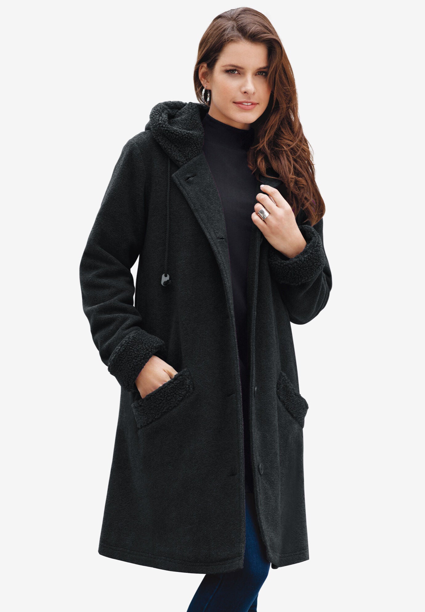 Women's plus size wool coats store