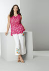 Linen Wide-Leg Crop Pant, , alternate image number null
