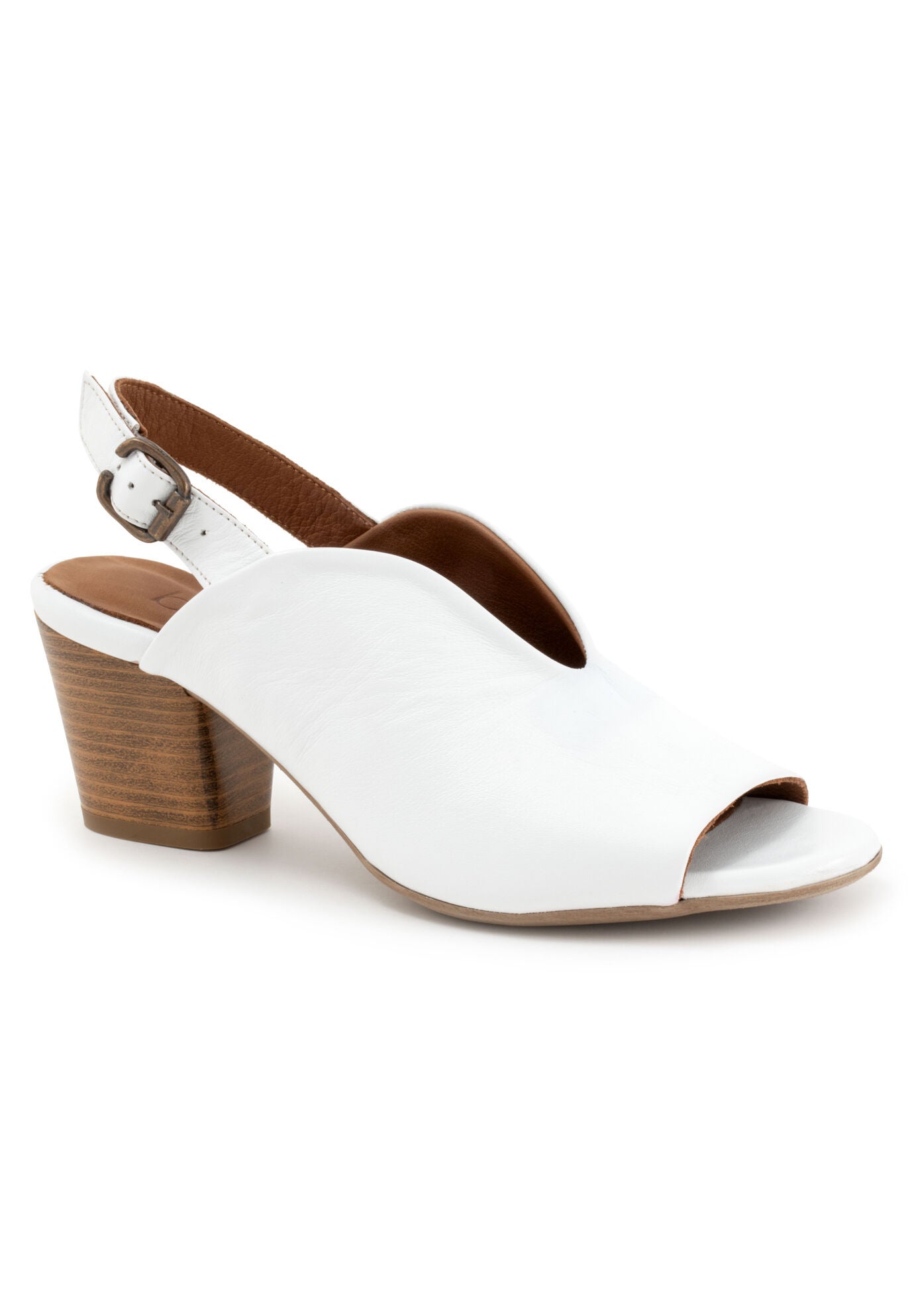 Clare Heeled Sandal, WHITE, hi-res image number 0