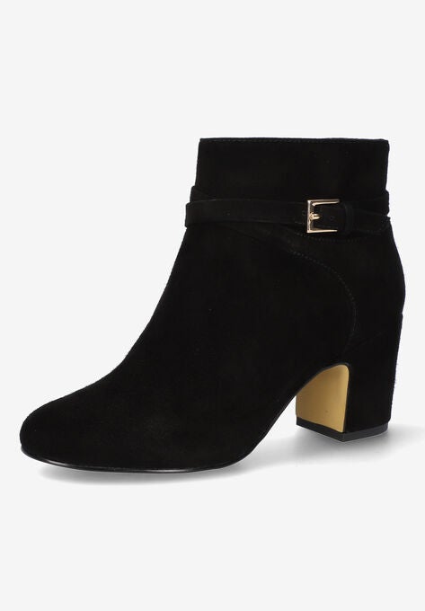 Arlette Bootie, BLACK SUEDE LEATHER, hi-res image number null