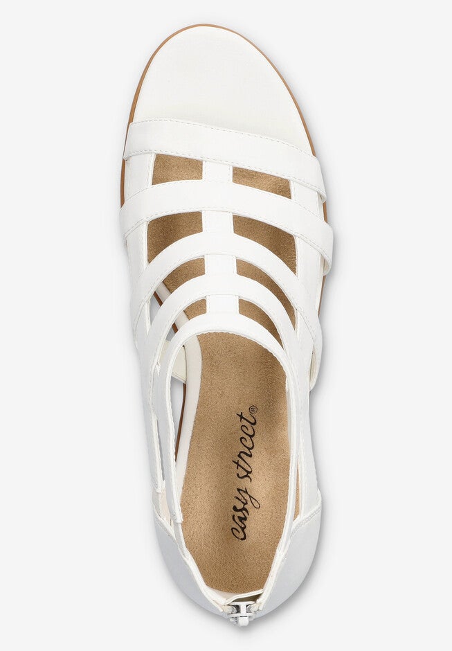 Marg Gladiator Sandal, WHITE, alternate image number 6