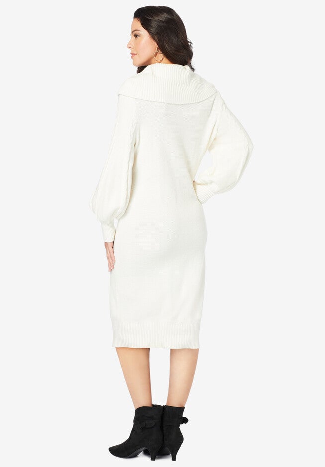 Turtleneck Sweater Dress, , on-hover image number null