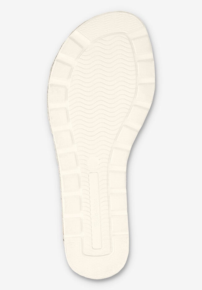 Fran Wedge Sandal, WHITE, alternate image number 5