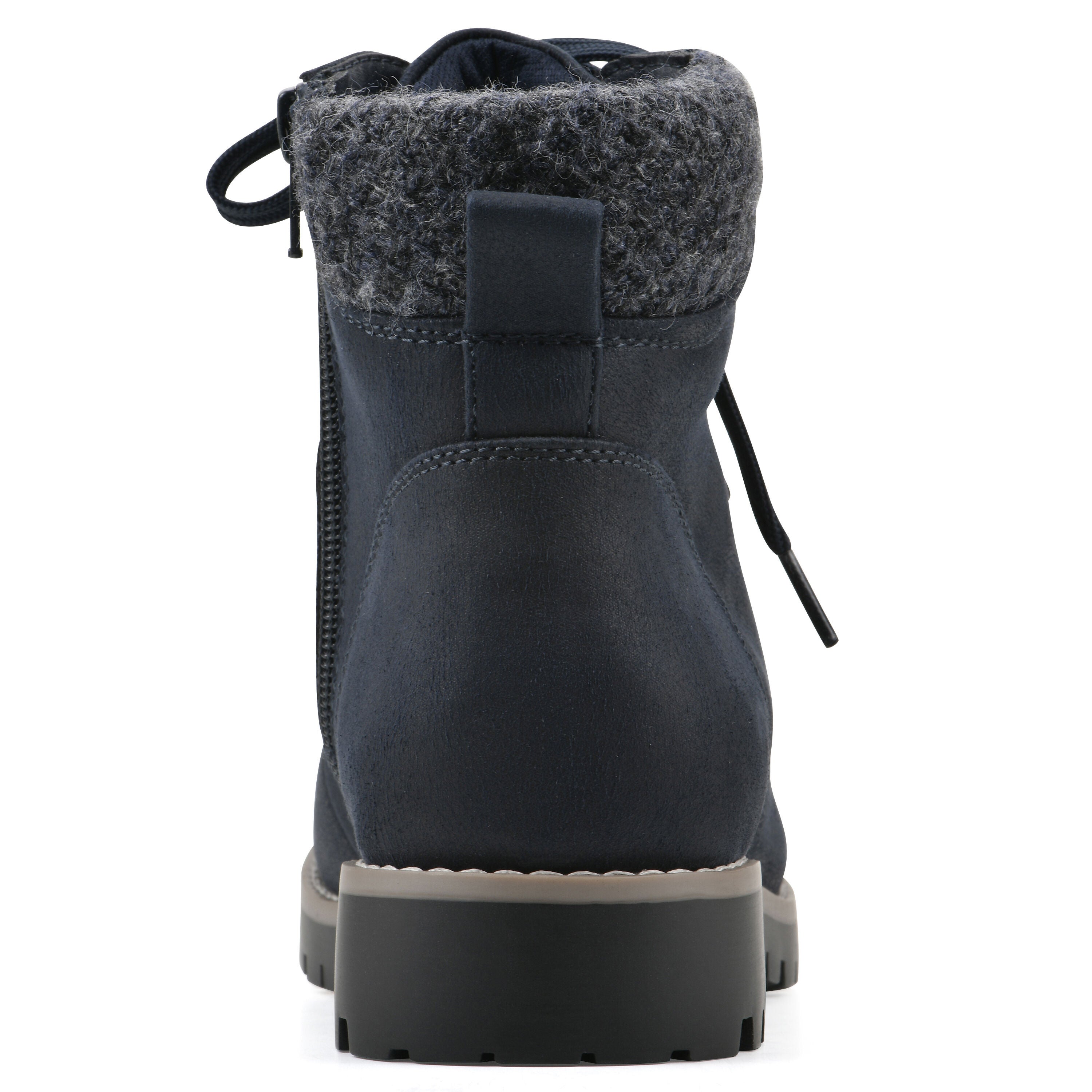 Primed Lace-Up Bootie, DARK NAVY, on-hover image number 1