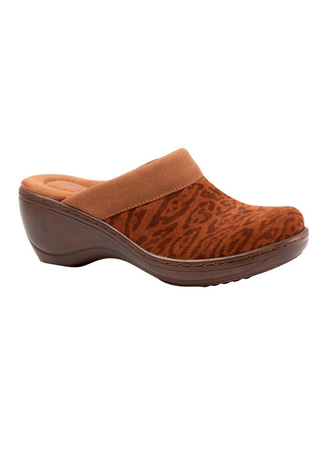 Murietta Clog by SoftWalk®, LUGGAGE LEOPARD, hi-res image number 0