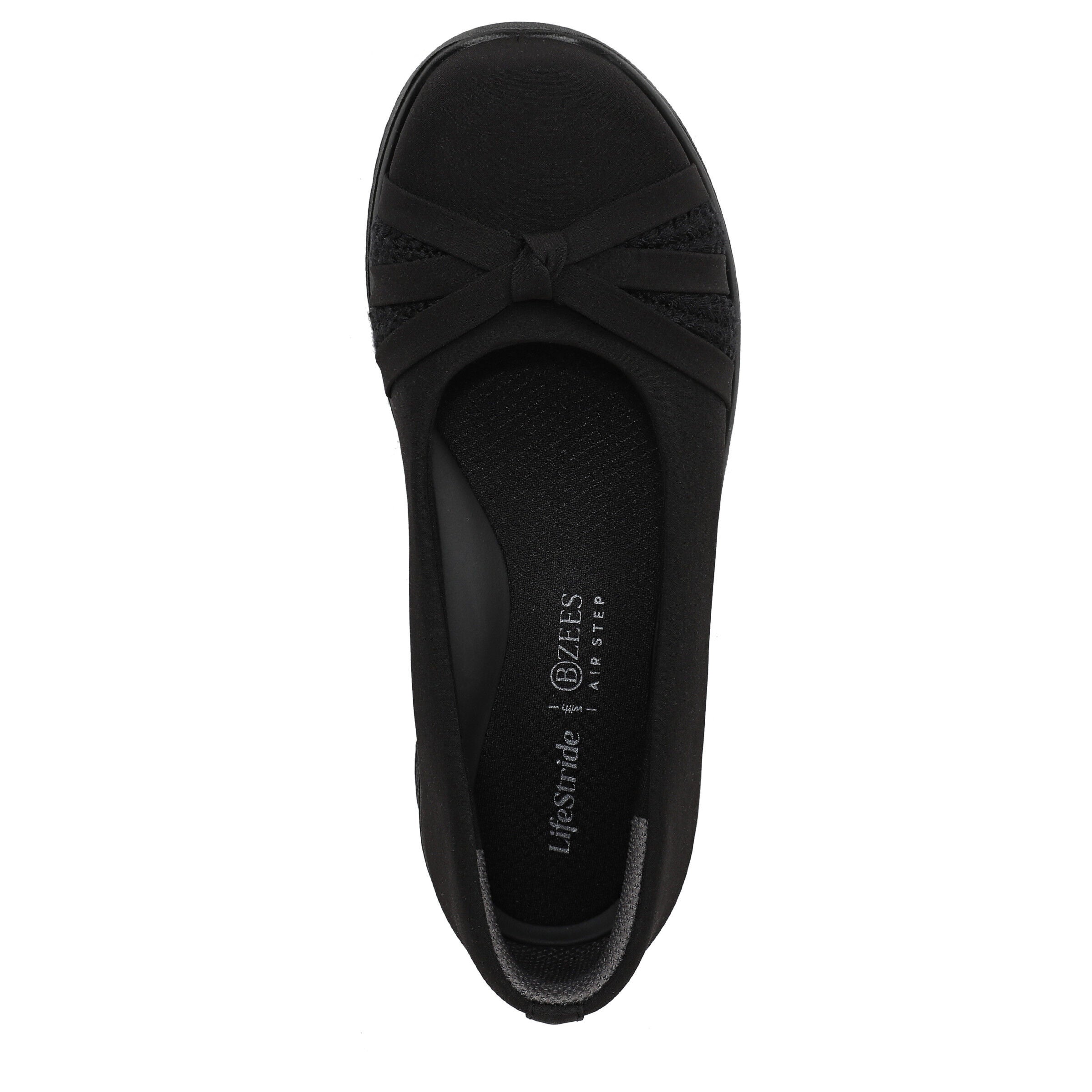 Gem Knot Wedge Flat, BLACK, alternate image number 6