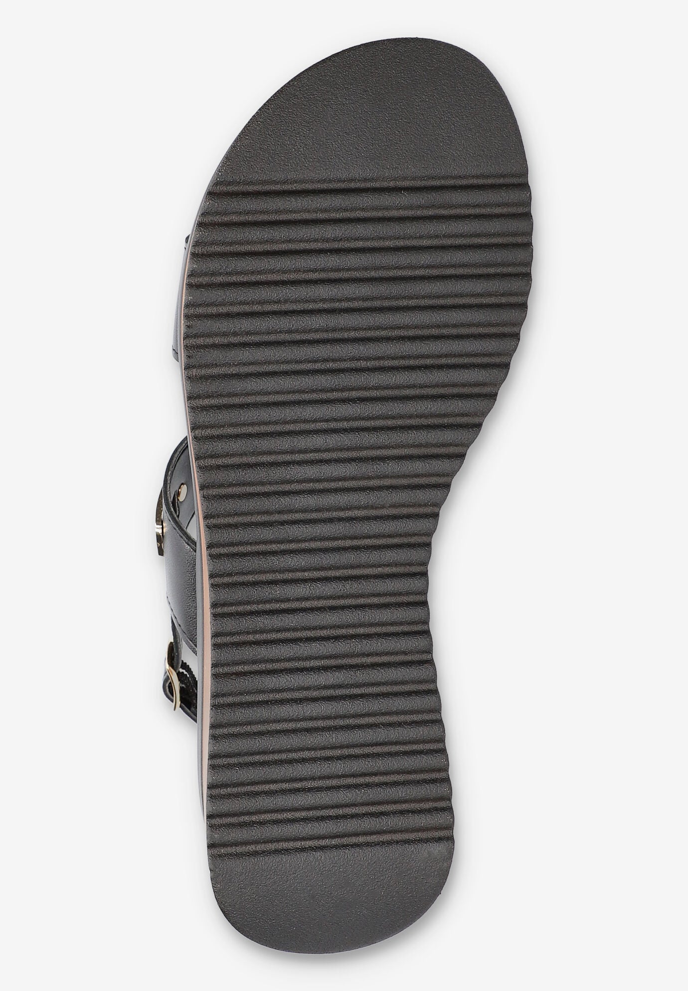 Vic-Italy Wedge Sandal, BLACK LEATHER, alternate image number 5