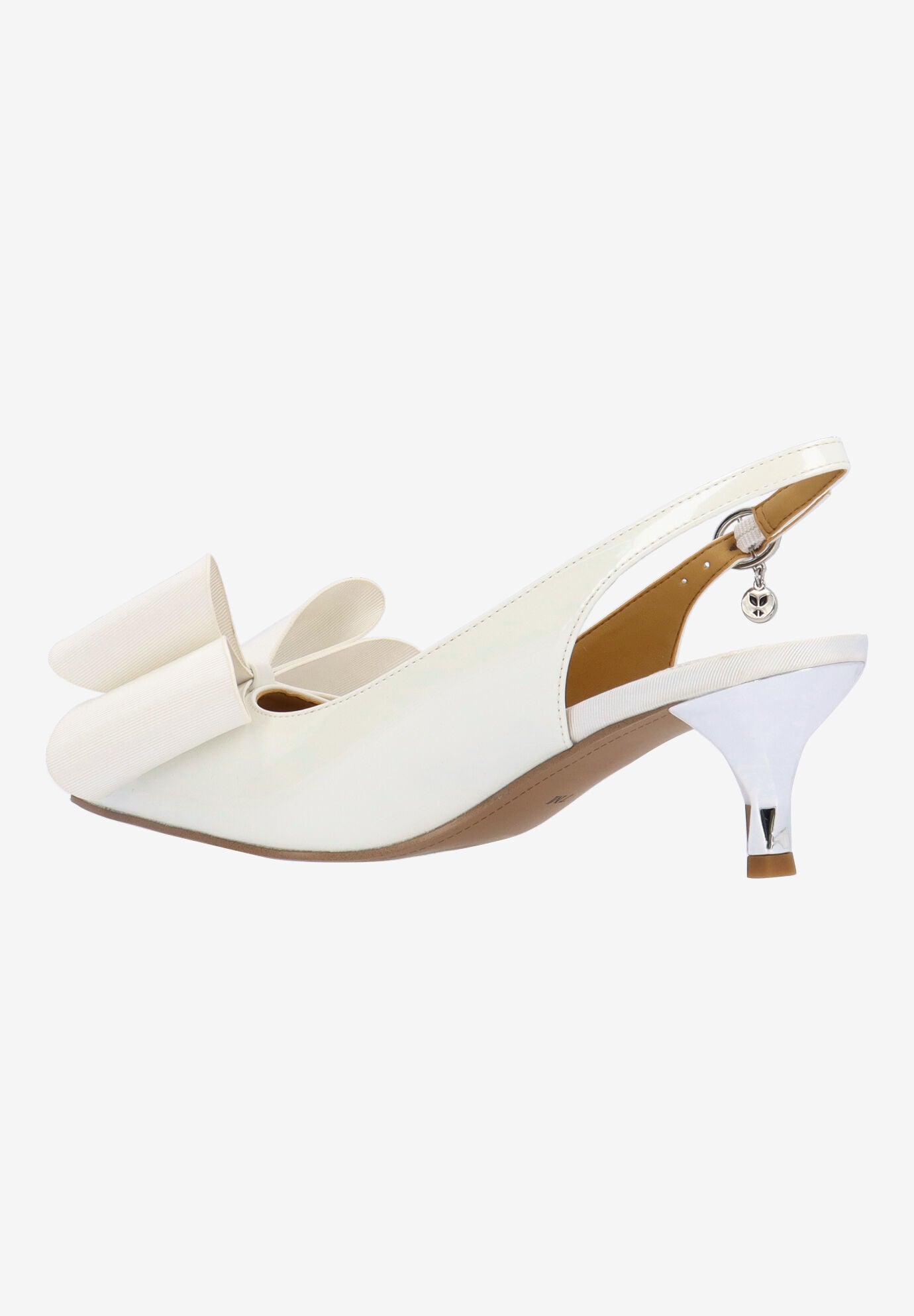 Delmare Sling Back Pump, WHITE, alternate image number 5