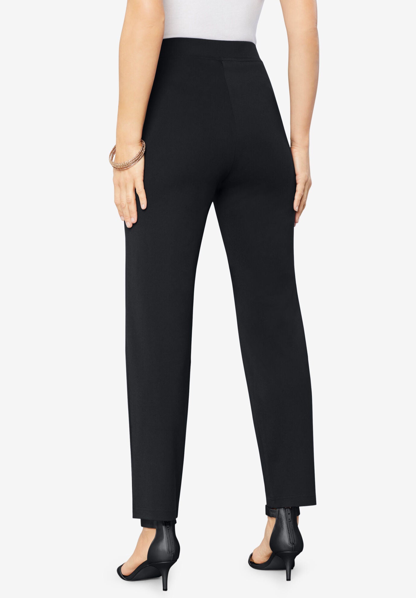 Straight Leg Ultimate Ponte Pant, NAVY, on-hover image number 1