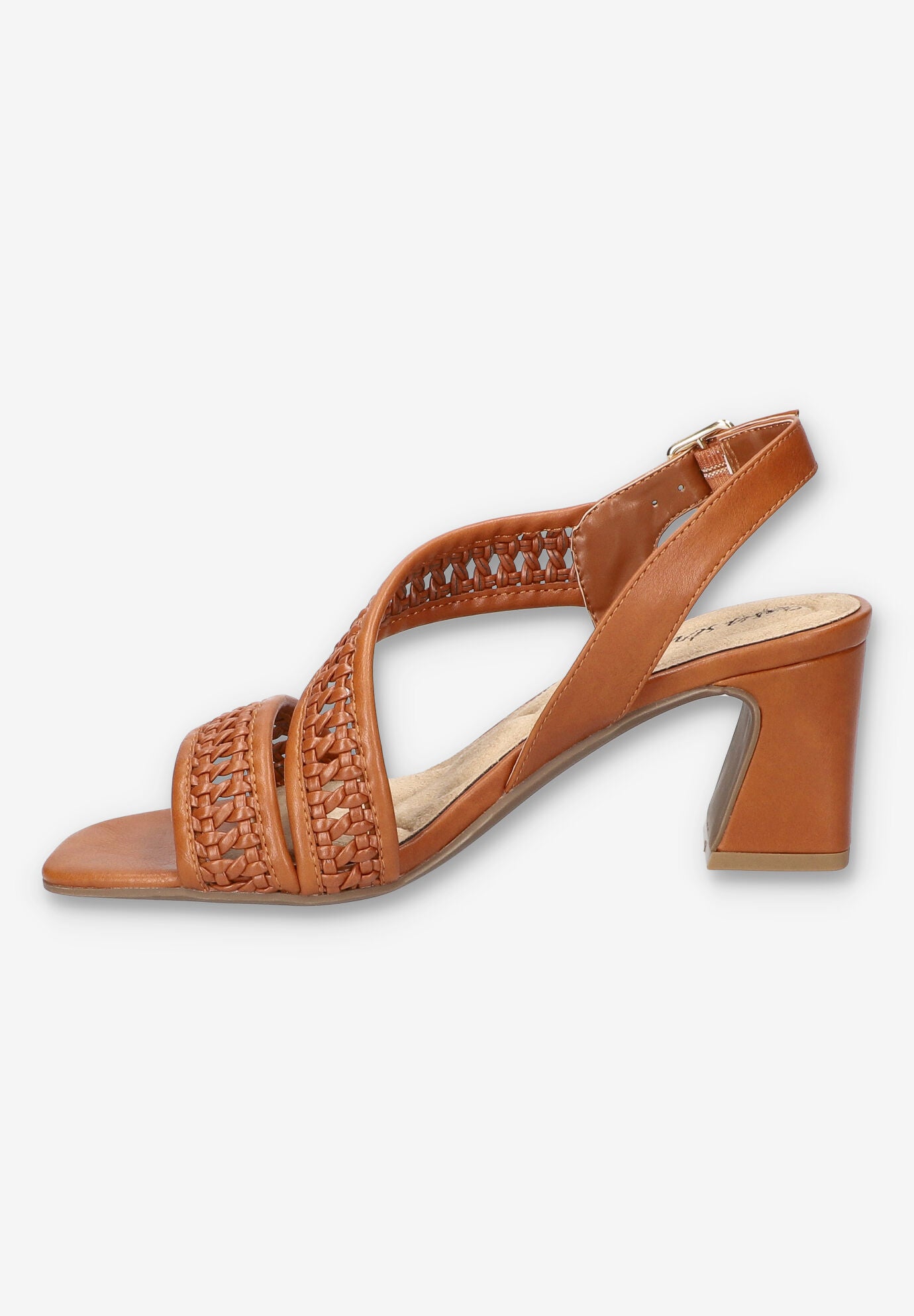 Rowan Square Toe Block Heel Sandal, TAN, alternate image number 4