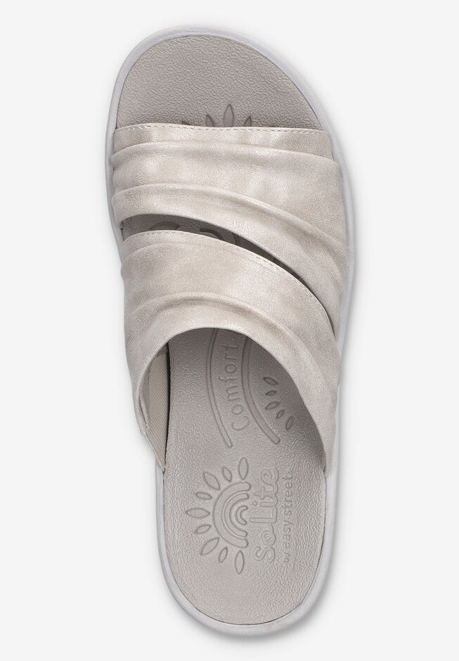 Seeker Wedge Sandal, SILVER, alternate image number 6