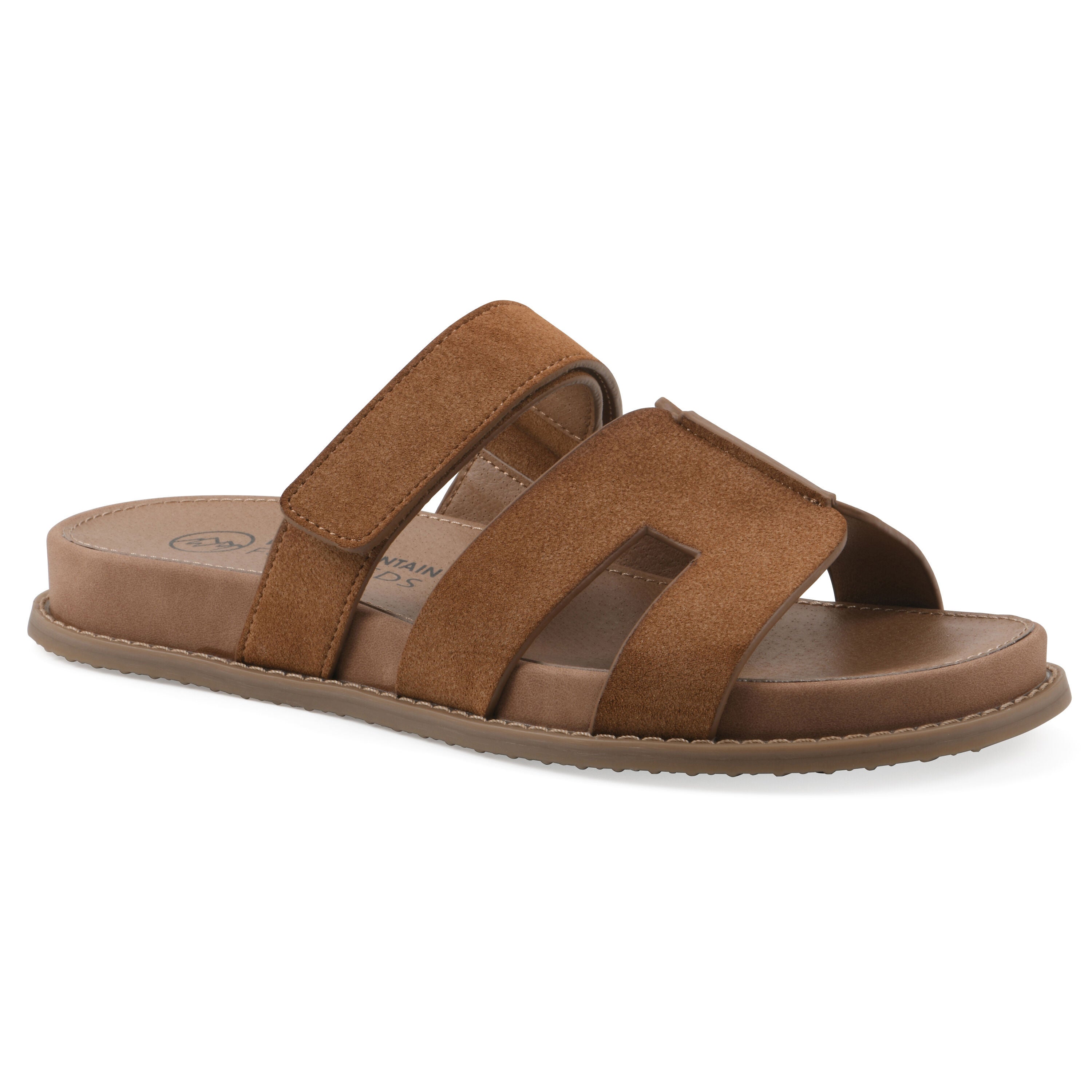 Mazi Slide Sandal, CHESTNUT SMOOTH, hi-res image number 0