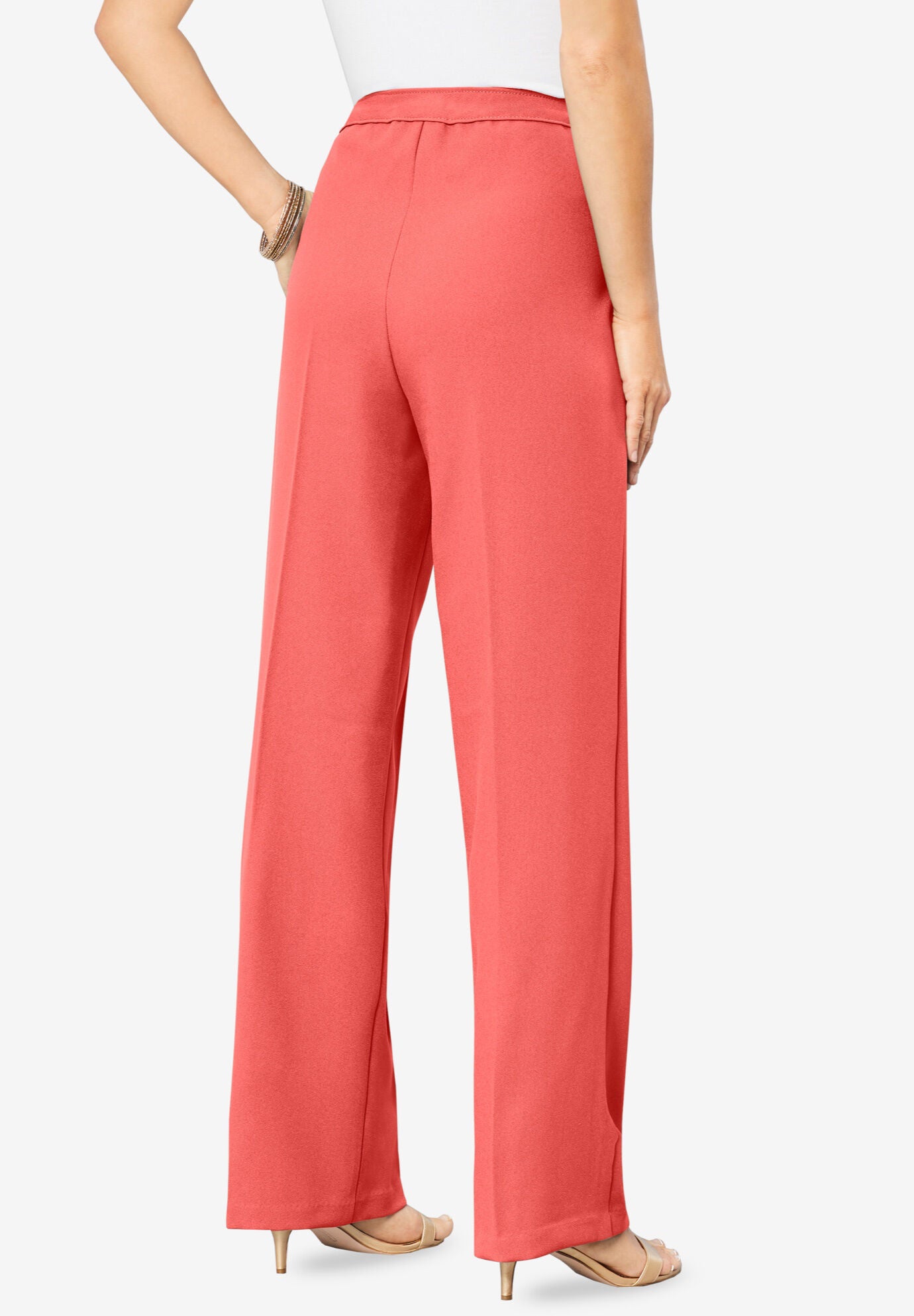 Roamans wide leg pants sale