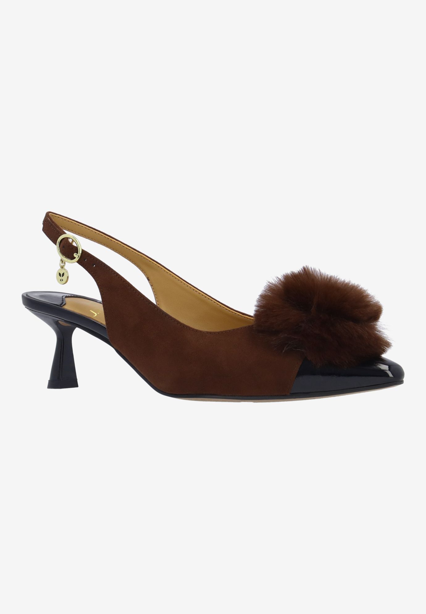 Hevina Sling Back Pump, BROWN BLACK, hi-res image number 0
