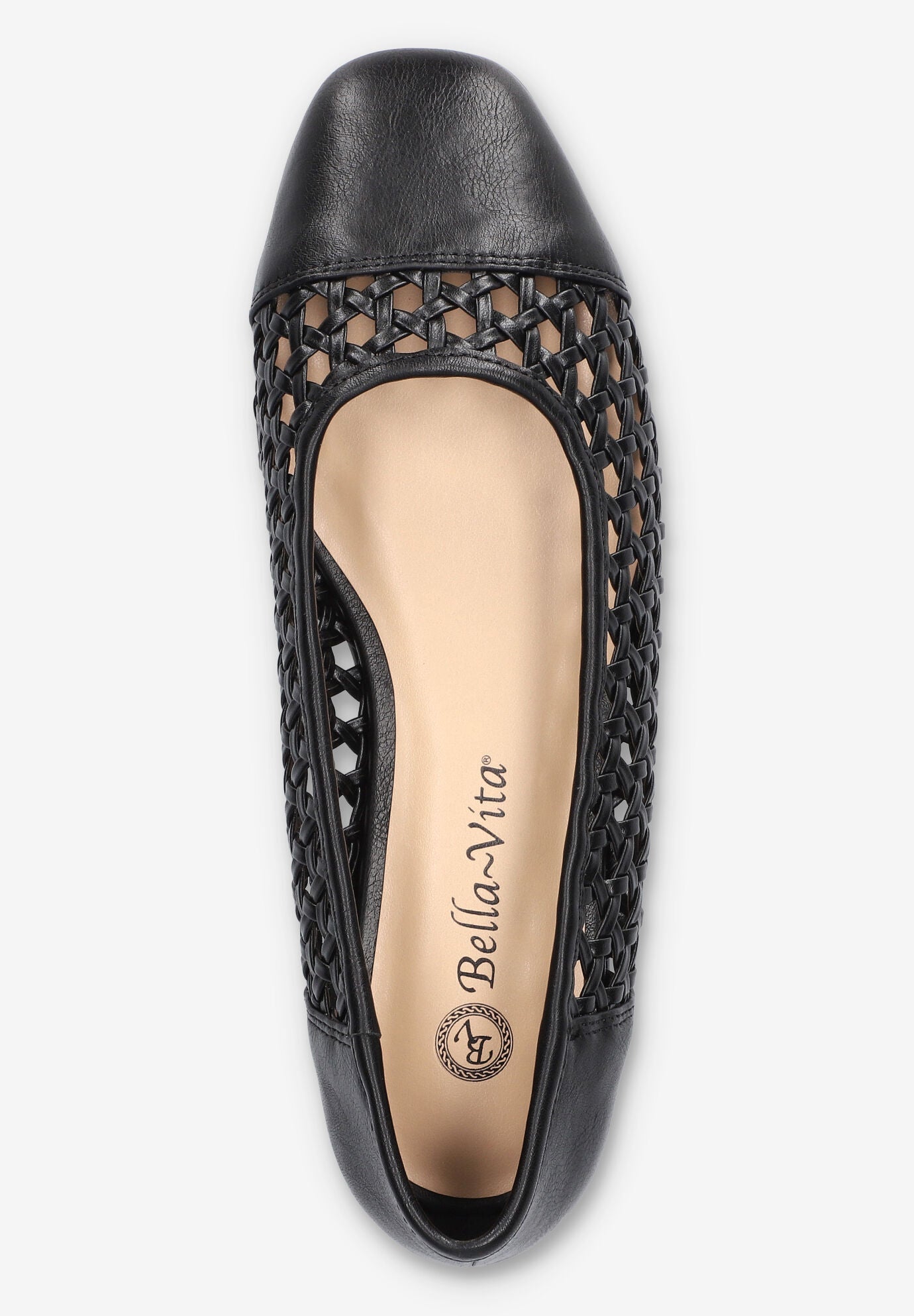 Beloved Square Toe Flat, BLACK, alternate image number 6