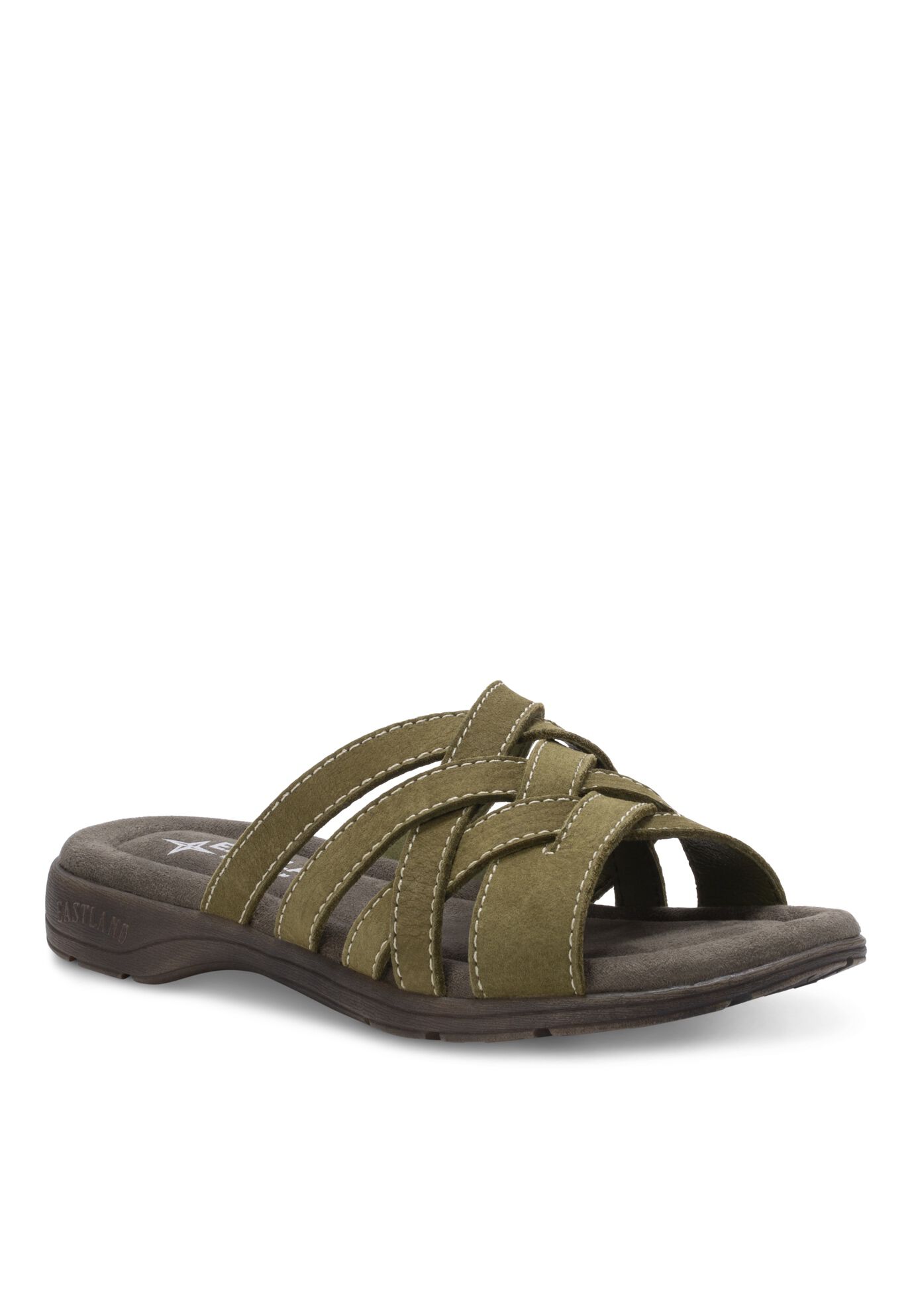 Hazel Slide Sandal, OLIVE, hi-res image number 0