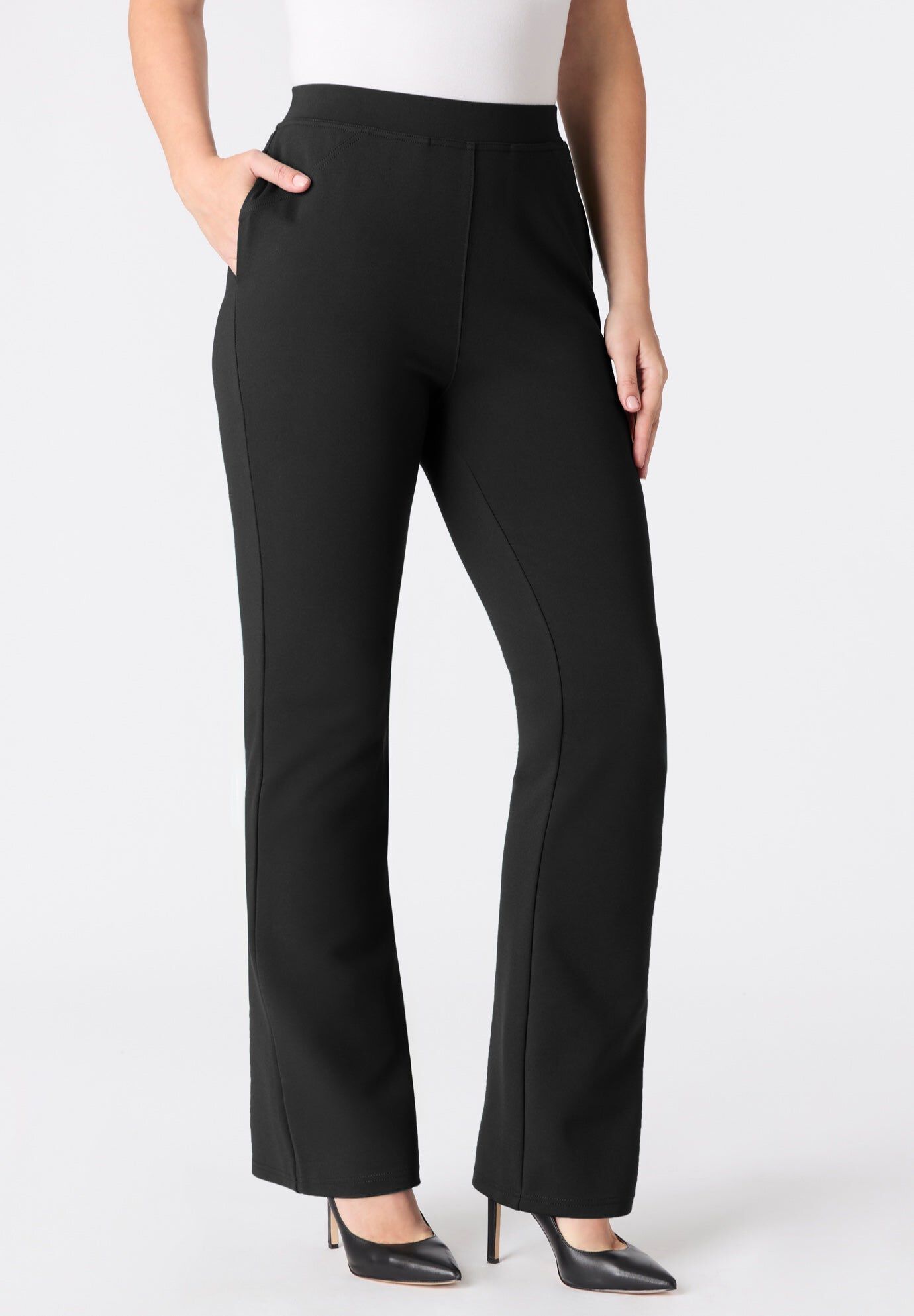 Plus Size Ponte Pants