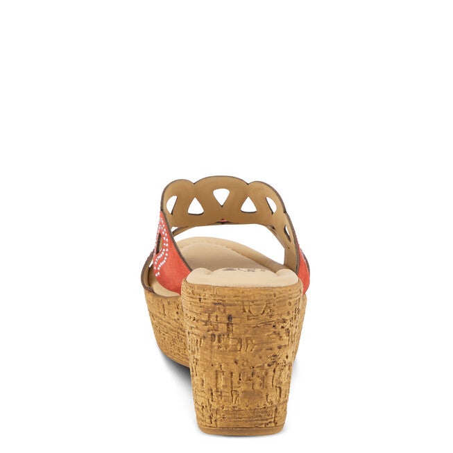 Mssteamy Slide Sandal, RED SUEDE, alternate image number 4