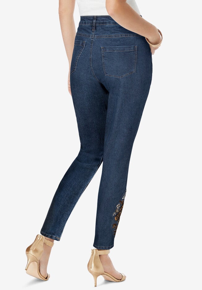 Embellished Skinny Jean, , on-hover image number 1