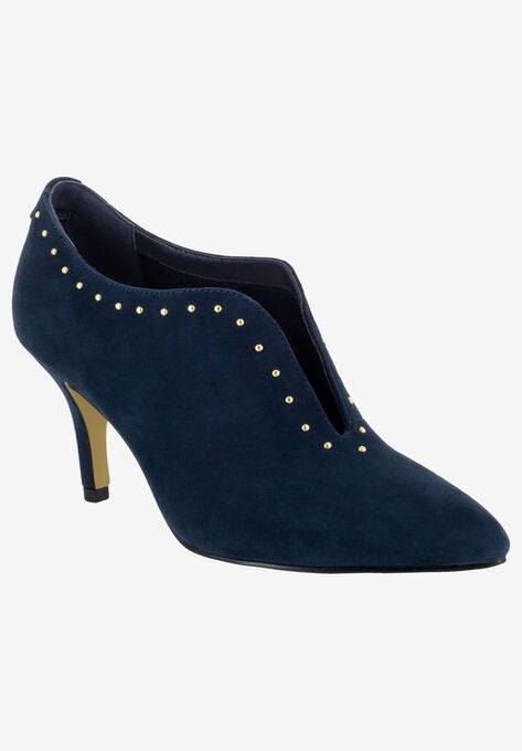 Dara Shootie , NAVY SUEDE LEATHER, hi-res image number null
