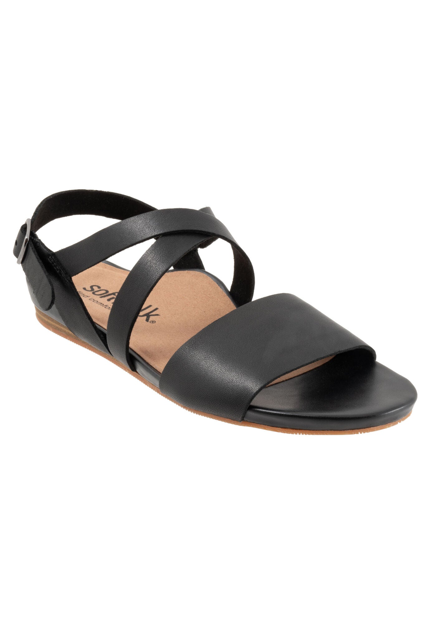 Cali Flat Sandal, BLACK, hi-res image number 0