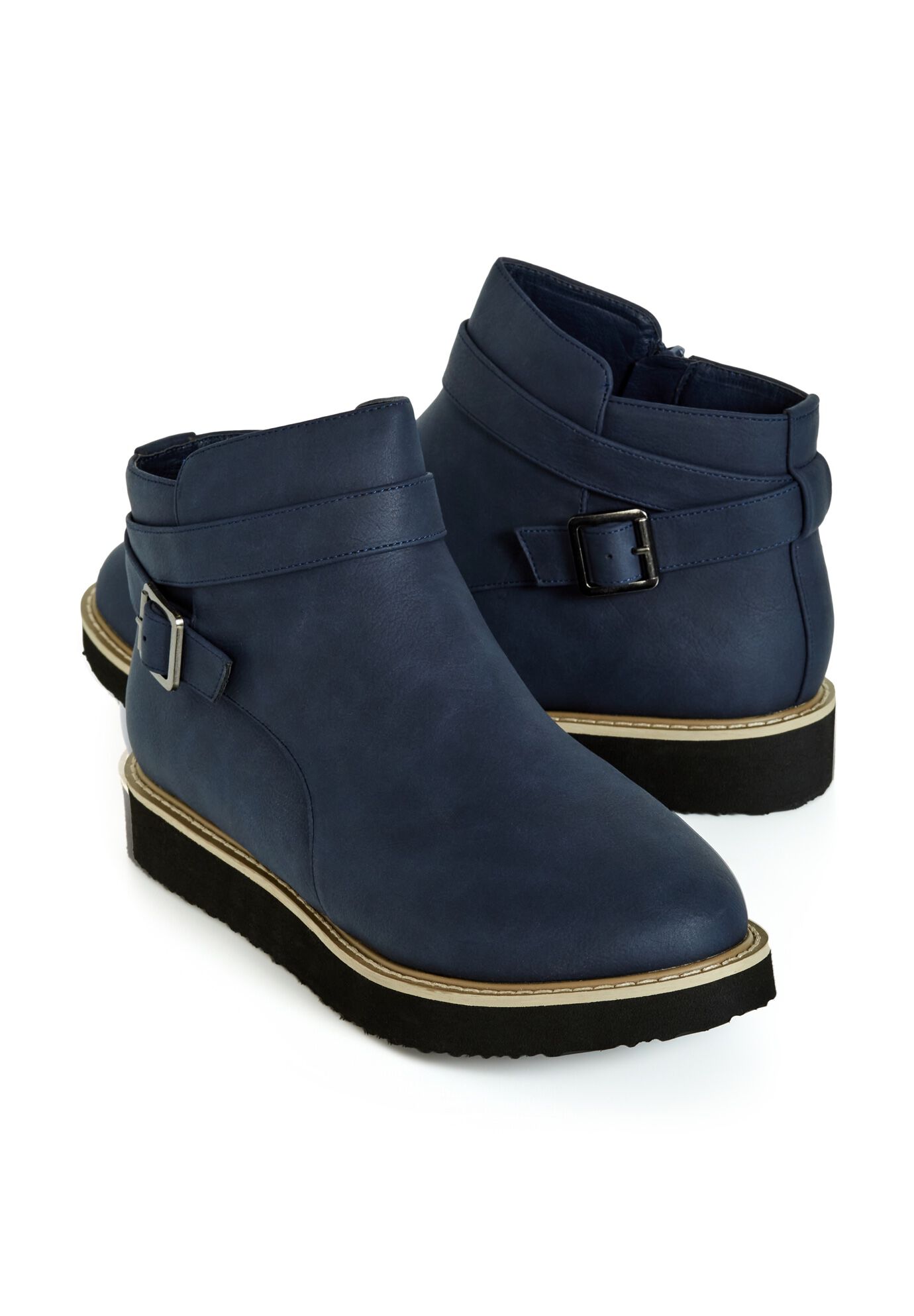 WIDE FIT Valentina Ankle Boot, NAVY, alternate image number 5