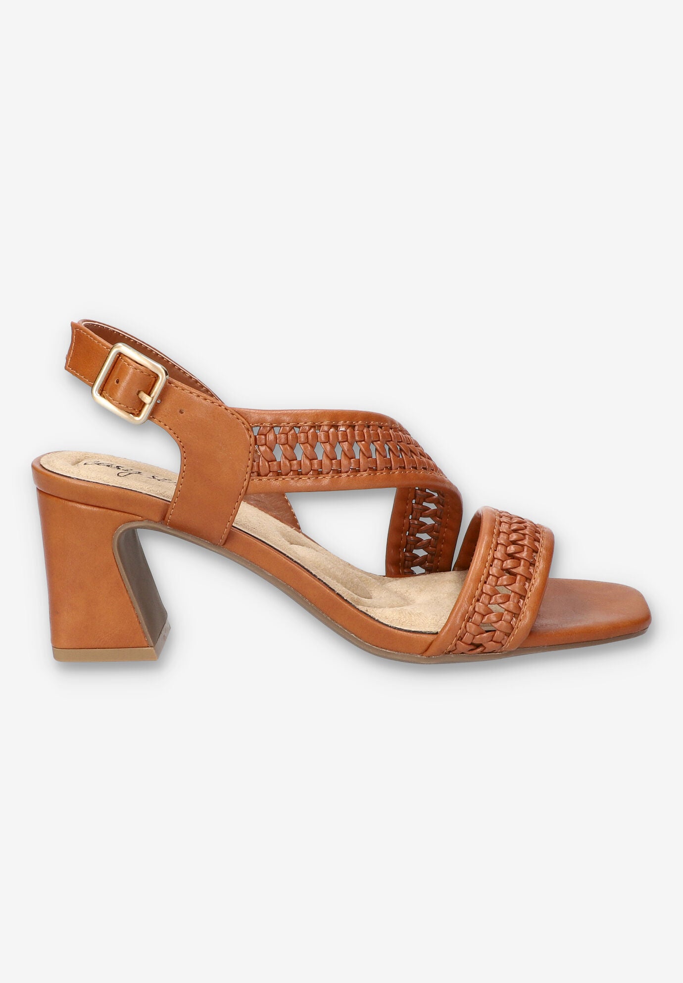 Rowan Square Toe Block Heel Sandal, TAN, alternate image number 2