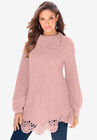 Cable Sweater, SOFT BLUSH, hi-res image number null